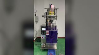 Máquina envasadora automática de salsa, sellado posterior de 10 g, calentamiento y agitación, aderezo para ensalada con salsa de tomate y guisantes