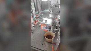 Empaquetadora de bolsas de salsa con sello de 4 lados | Solución de embalaje rotativo automático