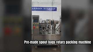 LC-300R 8 estaciones detergente para ropa bolsa con chorro doypack giratorio sellador de teflón embalaje m