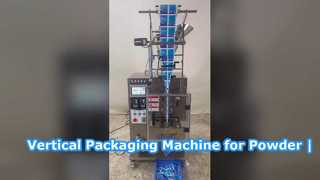 Máquina empacadora de polvo vertical con sellado de tres lados y molde dividido