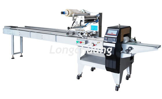 calidad  KN95 Mask Horizontal Flow Pack Machine Disposable Tableware Pillow Pouch Machine fábrica